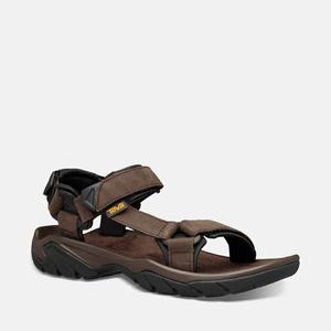 Teva Terra Fi 5 Universal Leather Sandalen Herren Braun Online Sale [JXFY23819]